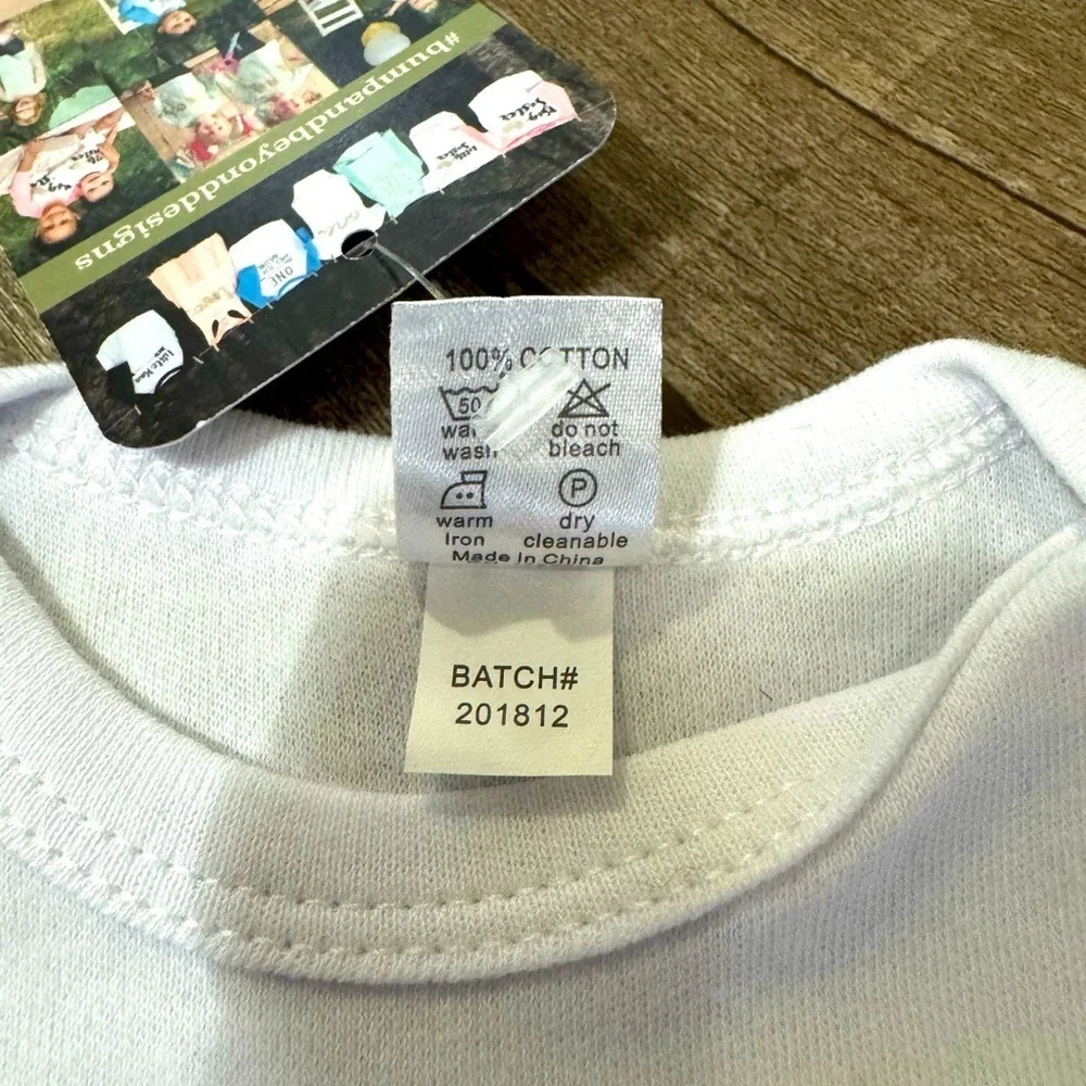 NWT White‎ Baby Onesie with Inspirational Print For this Child we Have Prayed